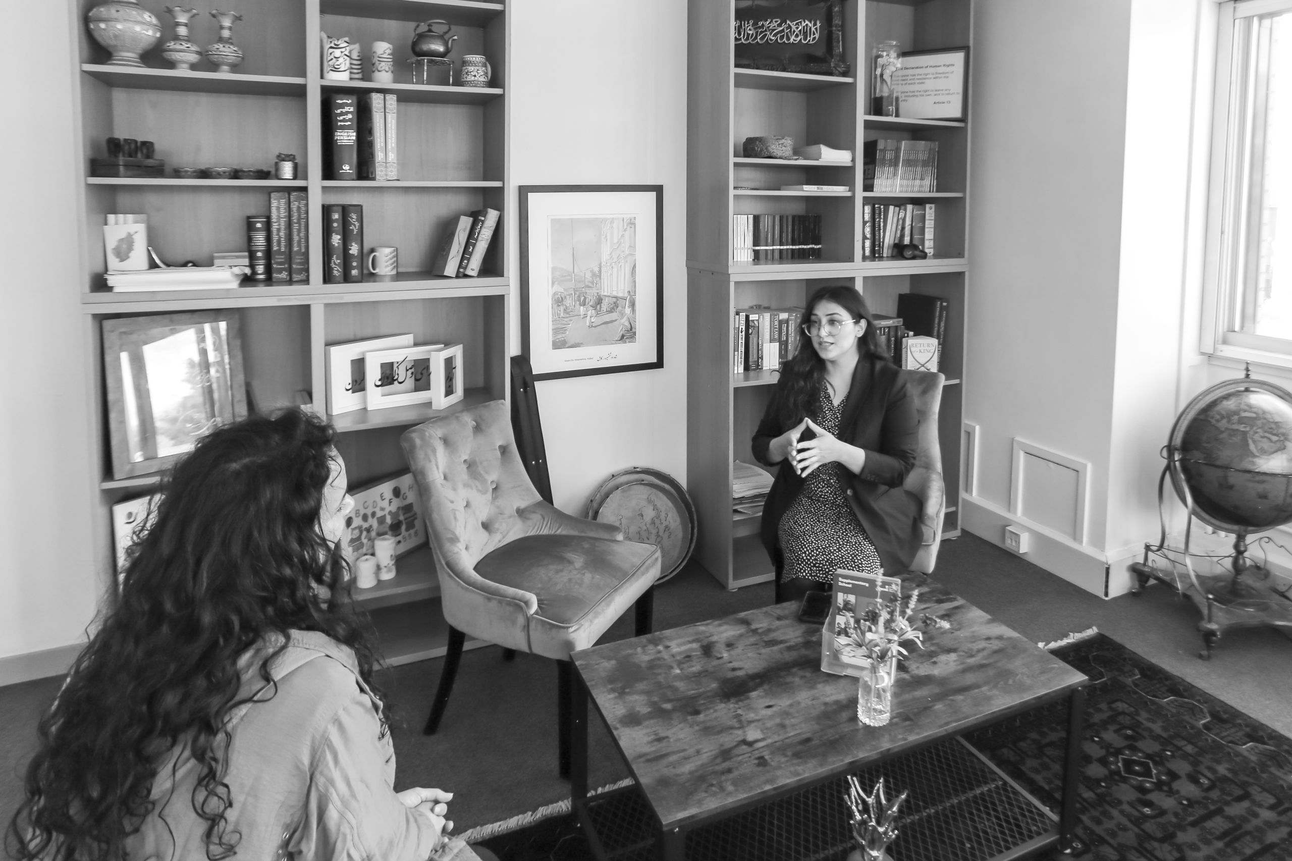 Shabnam Nasimi during an interview in her office based in Hounslow, London.
